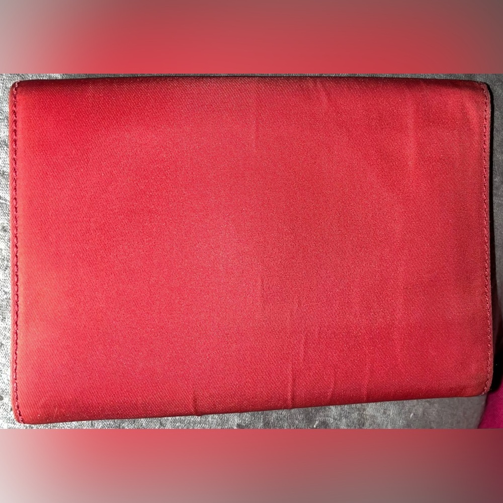 Prada EUC Vibrant Red Snap Wallet - Picture 2 of 4